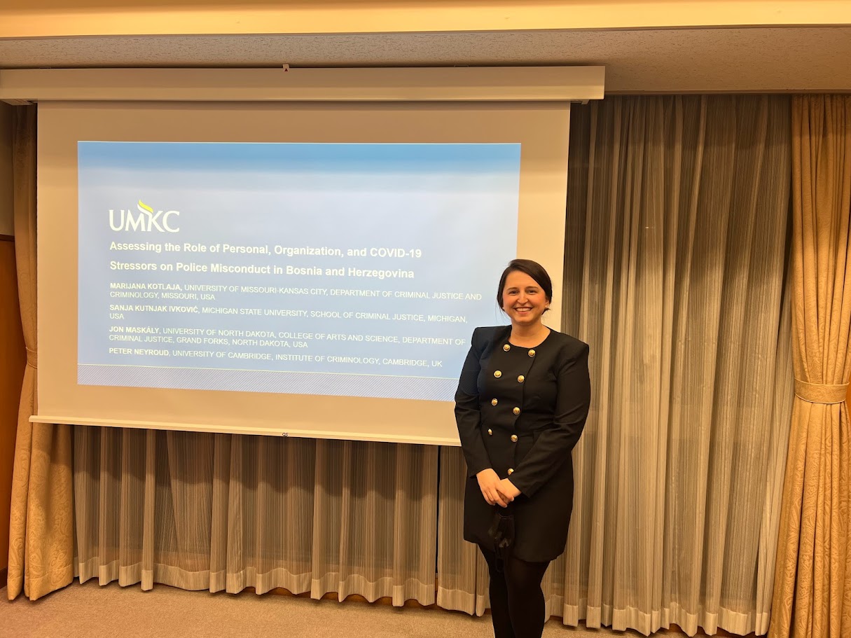 Presenting on policing and COVID-19 stressors in Bosnia and Herzegovina, Kyoto, Japan